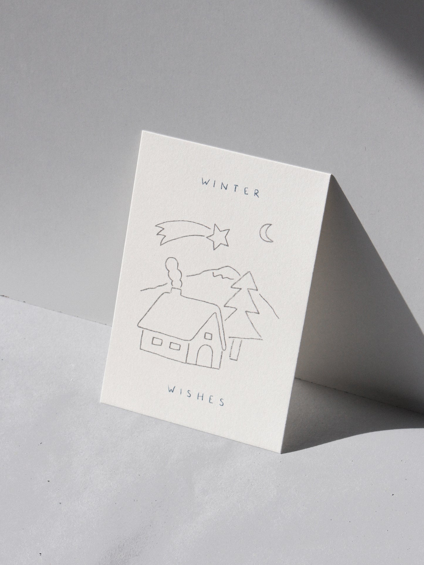 Postcard 'Winter Wishes' (Risograph)