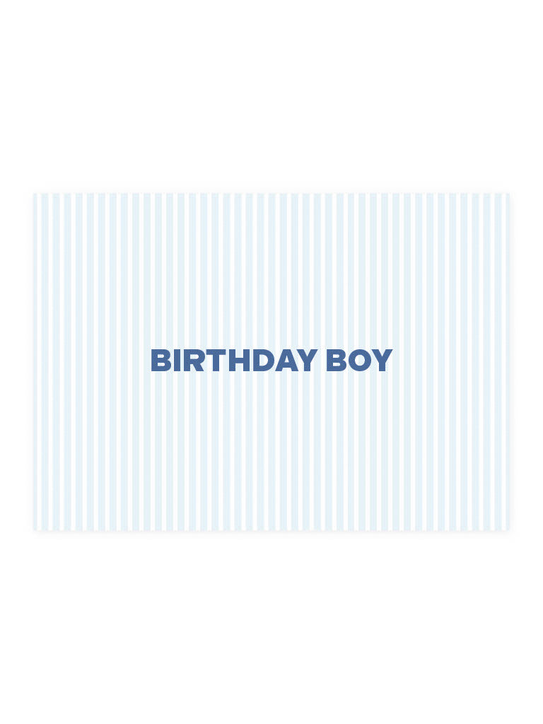 Postcard 'Birthday Boy'