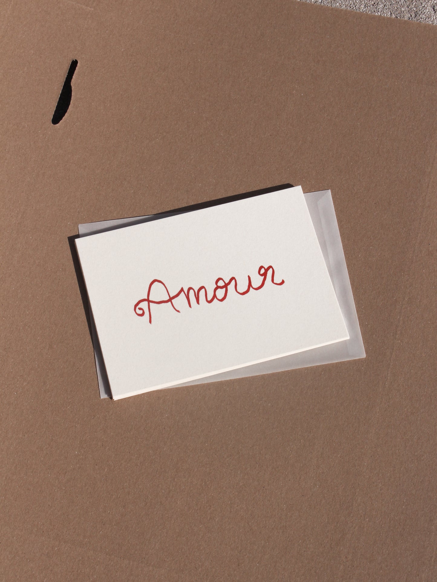 Postcard 'Amour' (Risography)