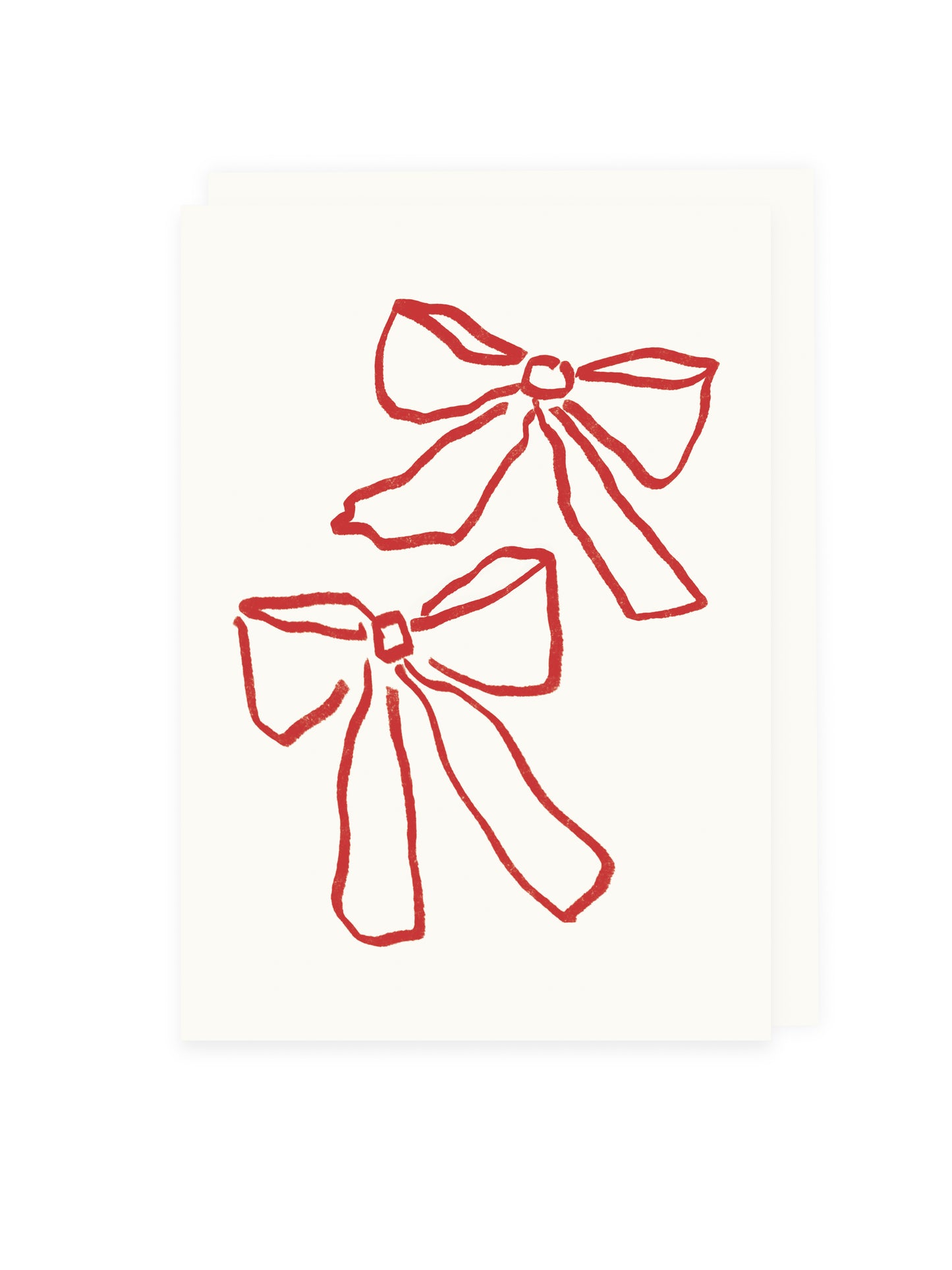 Folding card Two Loops (Risography)