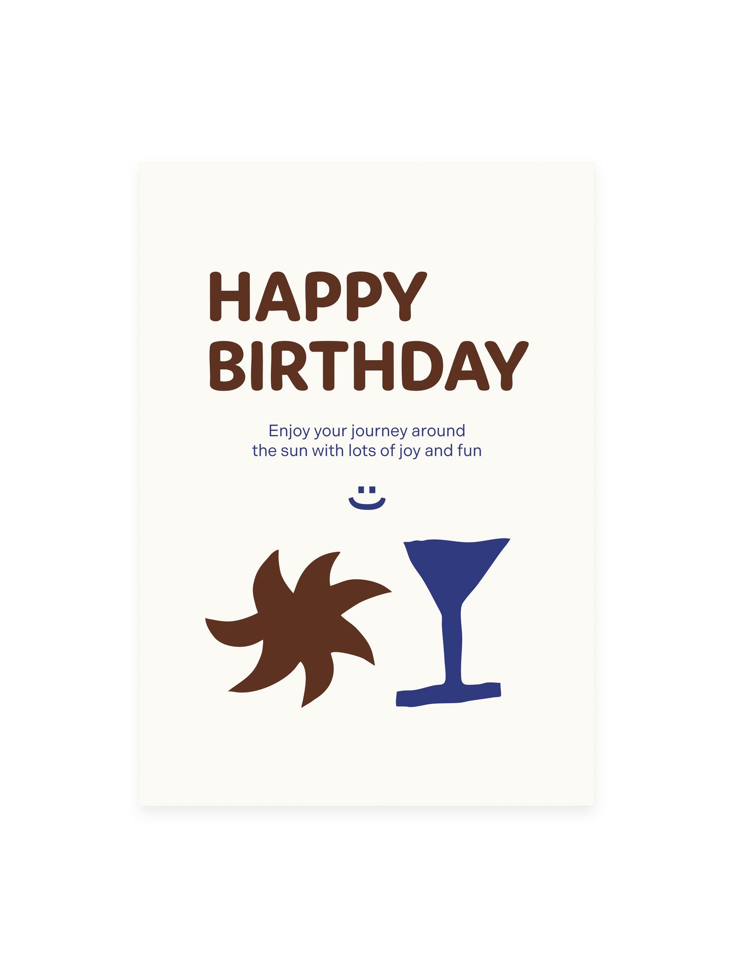 Postcard 'Happy Birthday' Sun Martini