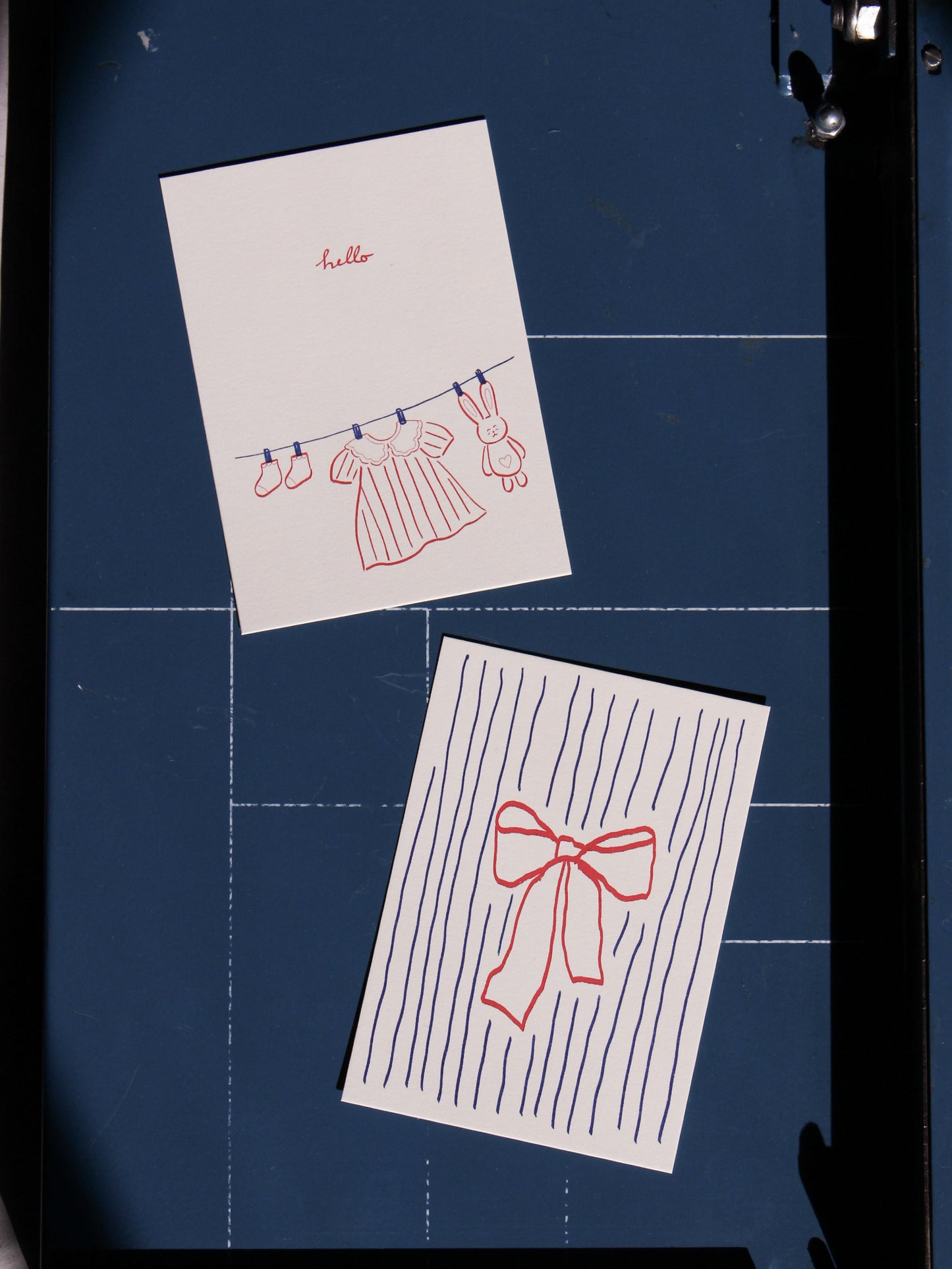 Postcard 'hello' (Risography)