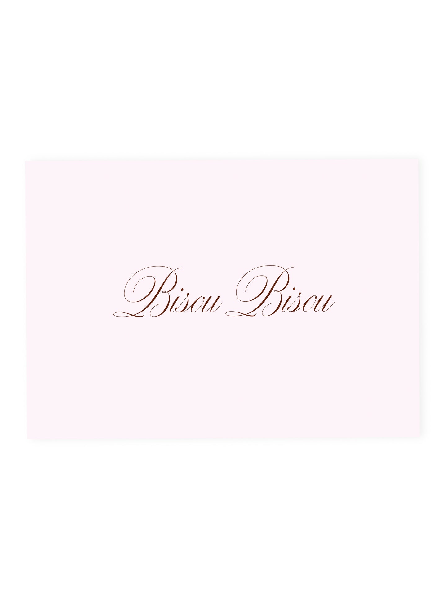 Postcard 'Bisou Bisou' Pink (Risograph)