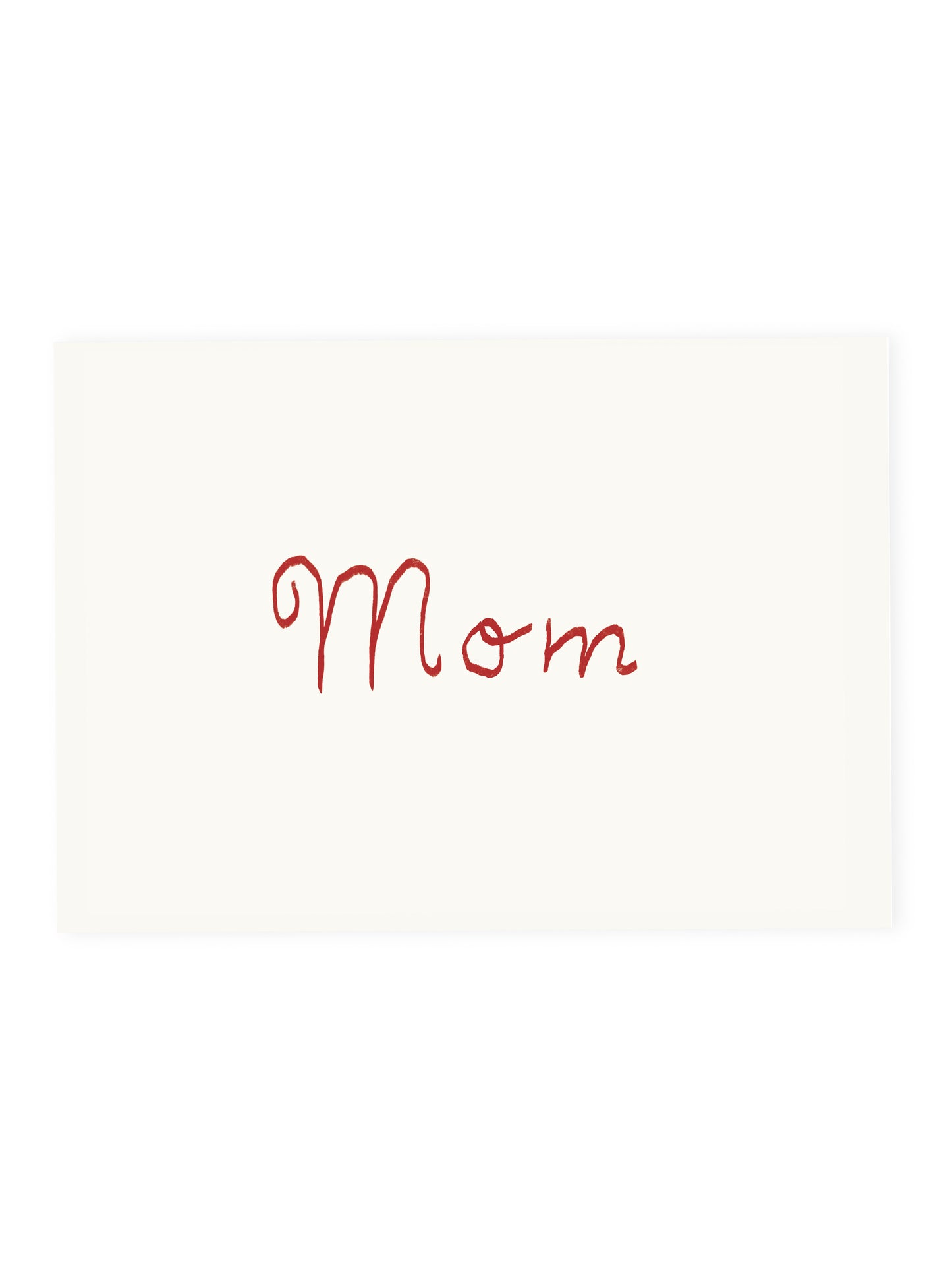 Postcard 'Mom' (risography)