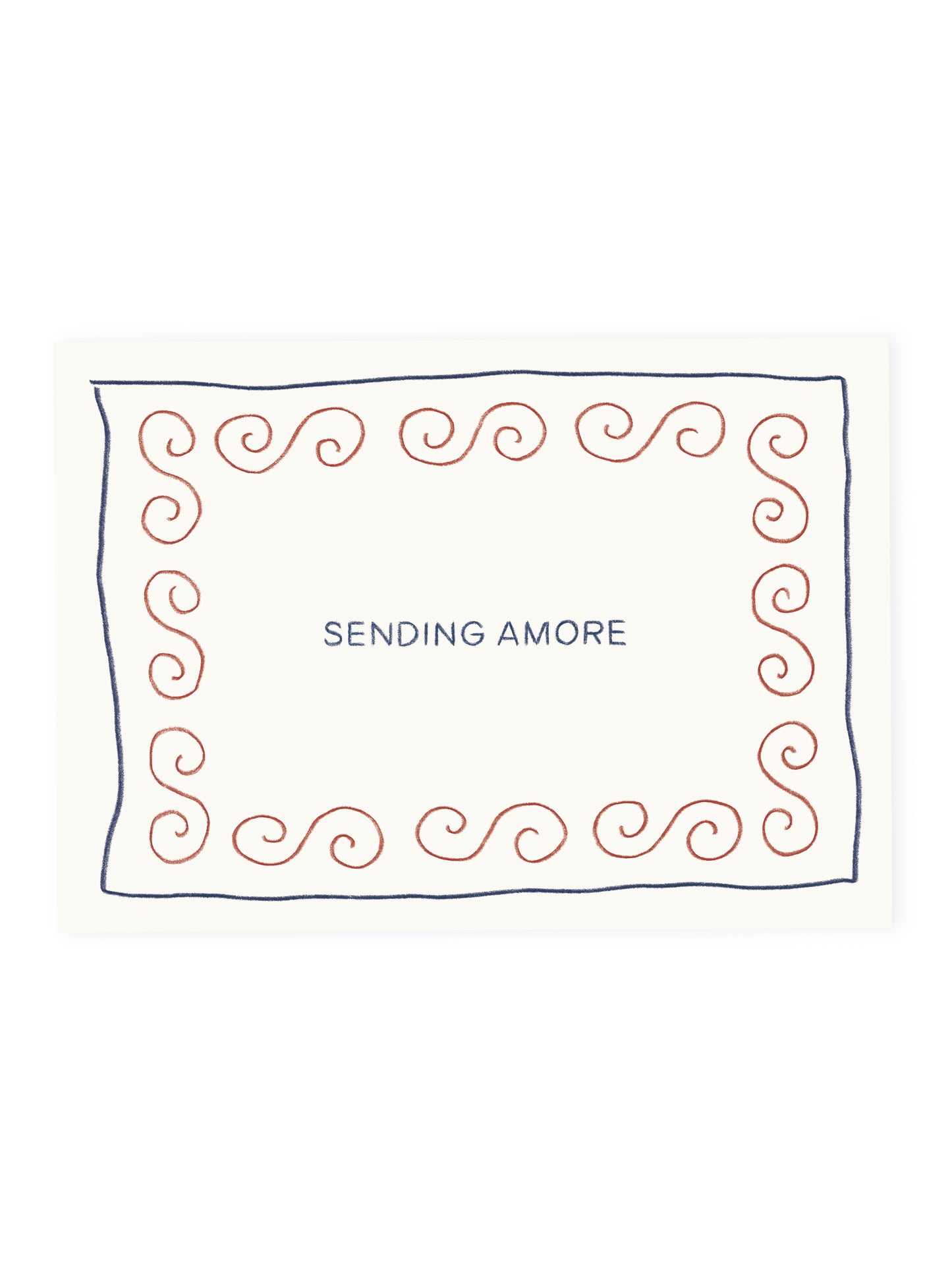 Postcard 'Sending Amore' (Risograph)