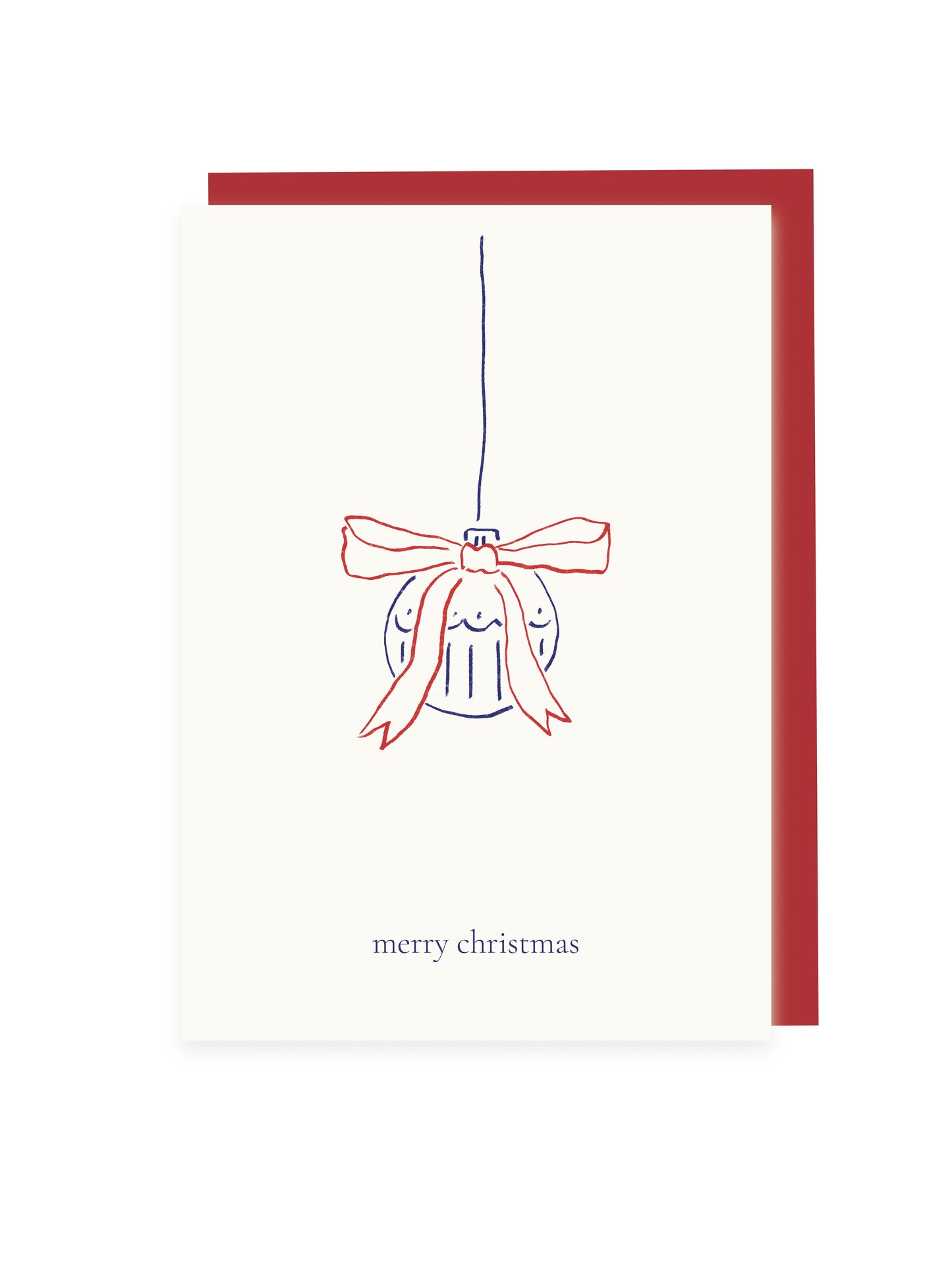 Folding card 'merry christmas' (risography)